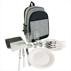JH35014 Lakeside Picnic Set Cooler Backpack With Custom Imprint